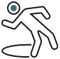 slip and fall icon